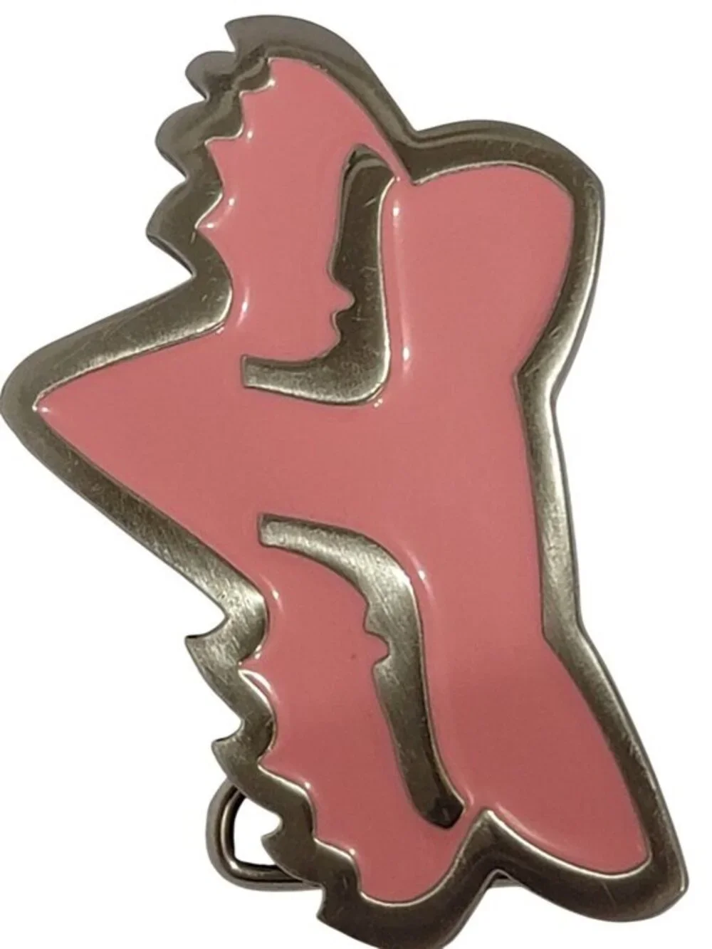 Y2K Vintage Fox Racing Pink Belt Buckle